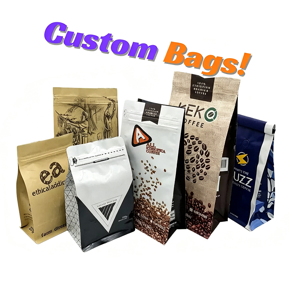 Box Pouch & Flat Bottom Bag for Pre Rolls, Coffee & Snacks - Custom Packaging ME Packs